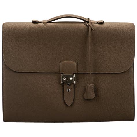 hermes briefcase men|Hermes men's laptop bag.